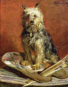 Der Hund des Künstlers