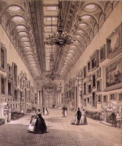 Die Gemäldegalerie im Buckingham Palace, ca. 1880 von Charlotte Campbell