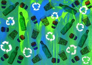 Recyclingbehälter Design