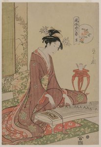 Koto aus der Serie Die Sechs Künste in modischer Gestalt, ca. 1793-96