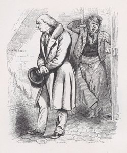 Der Dachboden aus den Gesammelten Werken von Béranger, 1836 von Cherrier