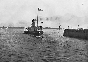 Der Koh-I-Noor nähert sich Harwich, ca. 1896