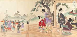 Chiyoda-Schloss-Album der Frauen, 1895 von Chikanobu Yoshu