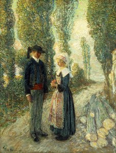 In der Bretagne, Abendstunde, Pont Aven