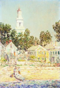 Weiße Kirche, Provincetown von Childe Frederick Hassam