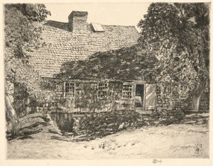 Altes Mulford-Haus, Easthampton, 1926 von Childe Hassam