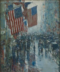 Regentag, Fifth Avenue von Childe Hassam