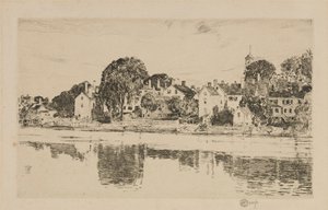 Die Schornsteine, Portsmouth von Childe Hassam