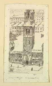 Die Kirche gegenüber von Childe Hassam