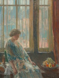 Das New Yorker Fenster von Childe Hassam