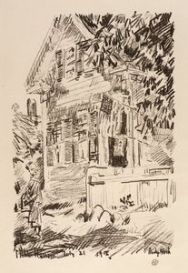 Die Dienstflagge von Childe Hassam