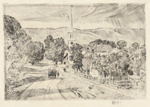 Vermont Dorf, 1923 von Childe Hassam