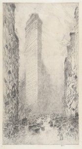 Washingtons Geburtstag—Fifth Avenue & 23rd Street von Childe Hassam