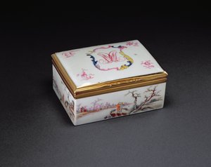 Eine monogrammierte Schnupftabakdose, Qianlong-Periode (1736-95) ca. 1750