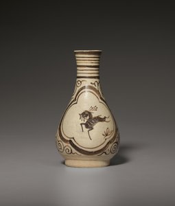 Eine kleine bemalte Jizhou Vase, Südliche Song-Yuan-Dynastie von Chinese School