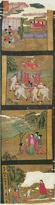Szenen aus dem Leben Buddhas, Tunhuang, 7.-8. Jahrhundert von Chinese School