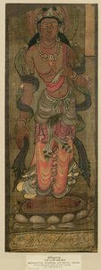 Bodhisattva Manjusri, Tunhuang, 7.-8. Jahrhundert von Chinese School