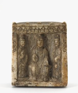 Vierseitige Miniaturstele, möglicherweise Westliche Wei-Dynastie, ca. 550 von Chinese School