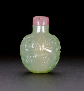 Schnupftabakflasche aus Jadeit, um 1780-1850