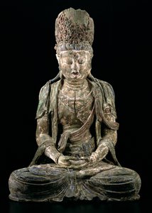 Großer sitzender Bodhisattva in Meditation, Jin-Dynastie (1115-1234)
