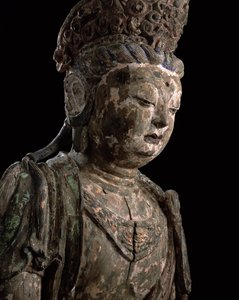 Großer sitzender Bodhisattva in Meditation, Jin-Dynastie (1115-1234) (Detail)