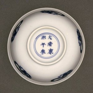 Unterseite einer Schale, Kangxi-Marke und -Periode 1662-1722