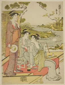 Der achte Monat (Nanryo), aus der Serie ein Kalender der Eleganz