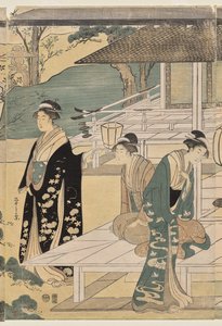Das Matsukaze-Kapitel der Geschichte von Genji (aus der Serie Die Geschichte von Genji in eleganter moderner Kleidung)