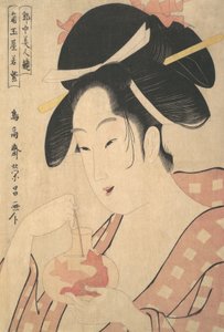 Wakamurasaki von der Kadotamaya, ca. 1800