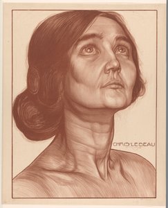 Porträt einer Frau von Chris Lebeau (signed by artist)