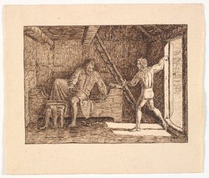 Illustration zu St. St. Blicher, Die drei Heiligenabende von Christen Dalsgaard