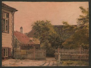 Eine Ecke im Haus des Vaters des Künstlers von Christen Købke