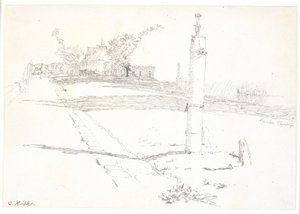 Die Straße mit dem Wasserbrunnen von Christen Købke