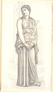 Medea mit Schwert in der Hand, ganze Figur