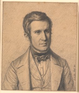 Porträt des Bruders der Frau des Künstlers Christen Christensen Købke (1817-1846) von Christen Købke