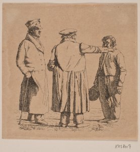 Drei Porträtfiguren, Bäckermeister Købke, Major Krohn und Sklavensergeant Sprøch