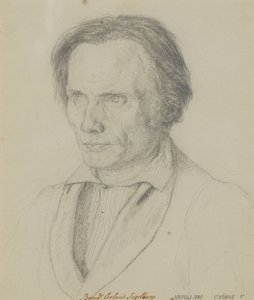 Bengt Erland Fogelberg (1786–1854), Bildhauer, 1839 von Christen Købke