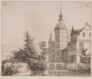 Schloss Frederiksborg. Partie bei der Münzbrücke