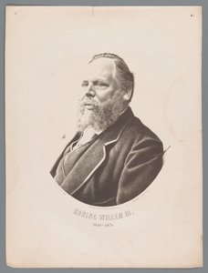 Porträt von Willem III der Niederlande, König Willem III 1849-1874 von Christiaan Bos