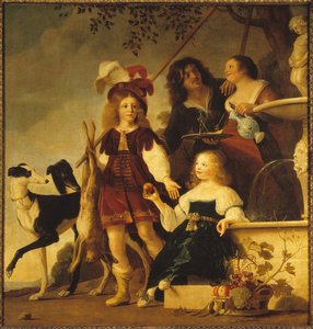 Allegorisches Familienporträt, 1642 von Christiaen van Couwenbergh