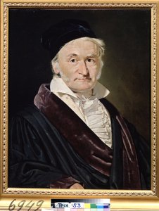Porträt des Mathematikers, Astronomen und Physikers Carl Friedrich Gauss (1777-1855)
