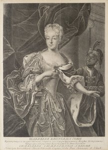 Porträt von Prinzessin Charlotte von Braunschweig-Wolfenbüttel 1694-1715, Ehefrau von Zarewitsch Alexei Petro