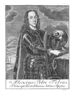 Porträt von Zarewitsch Alexei Petrowitsch von Russland 1690-1718, ca. 1730