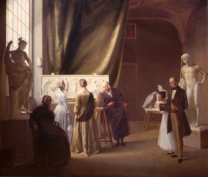 Das Atelier von Bertel Thorvaldsen (1770-1844) 1899