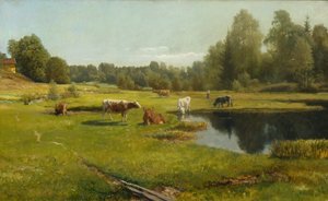 Sommermorgen, Stabekk von Christian Eriksen Skredsvig
