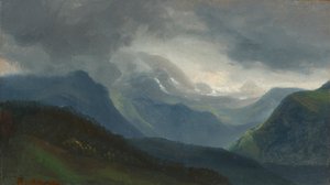 Aufziehendes Gewitter in den Alpen