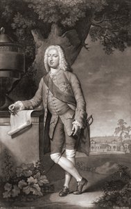 Thomas Coke, Earl of Leicester. Porträt. (Druck)