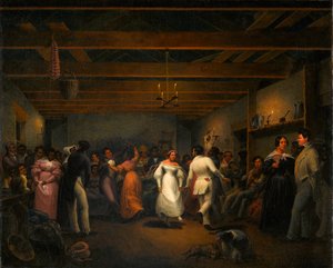 Küchenball in White Sulphur Springs, Virginia, 1838 von Christian Friedrich Mayr