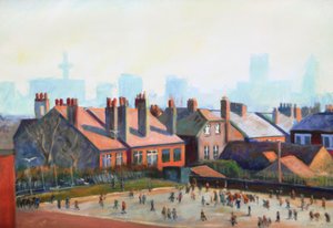 Schulhof in Liverpool