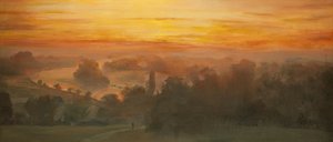 Orangefarbener Himmel - Themse von Richmond Hill, Sonnenuntergang